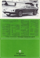 Lotus Europa Special Prospekt ca. 1973