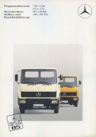 Mercedes-Benz Straßen- + Baustellenfahrzeuge Programm 11.1984