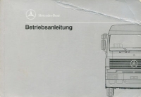 Mercedes-Benz Lkw MK / SK Bedienungsanleitung 5.1991