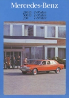 Mercedes-Benz 240 D 300 D 250 7-8 Sitze Prospekt 8.1979