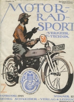 Motorrad Sport Verkehr und Technik 1924 Heft 27