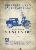 Manet Roller S 100 Ersatzteilliste 1963