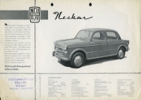 NSU-Fiat Neckar Prospekt ca. 1957