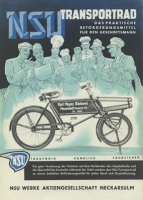 NSU Transportrad Prospekt ca. 1939