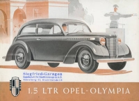 Opel Olympia Prospekt ca. 1949