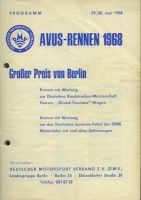 Programm AVUS 29./30.6.1968