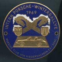 Plakette Porsche Winterrallye 1969