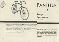 Panther Fahrrad Prospekt 1910