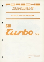 Posche 930 Turbo Kundendienst Information Modell 1975