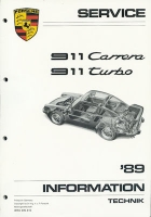 Porsche 911 Carrera Turbo Kundendienst Information Modell 1989