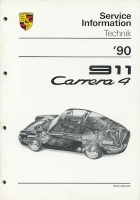 Porsche 911 Carrera 4 Kundendienst Information Modell 1990