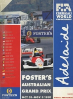Programm Adelaide Formel 1 31.10./3.11.1991