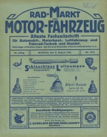 Rad-Markt und Motorfahrzeug 6.8.1921 Nr. 1576