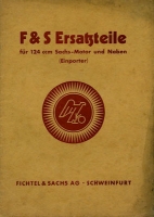 Sachs 124 ccm Motor und Naben Ersatzteilliste 7.1941