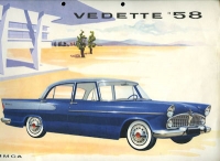 Simca Vedette Prospekt 1958 f