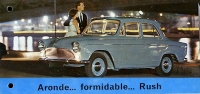 Simca Aronde P 60 / Rush Motor Prospekt ca. 1961
