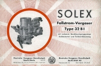 Solex Vergaser Typ 32 BI 1950er Jahre
