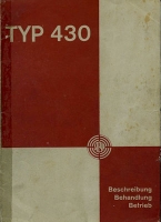 Steyr 430 Bedienungsanleitung ca. 1933