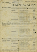 Tempo Preisliste 2.1936