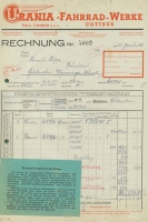 Urania Rechnung 1.1938