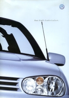 VW Golf 4 Cabriolet Prospekt 10.1999