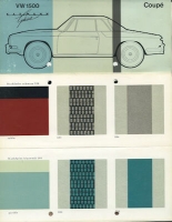 VW Karmann Ghia 1500 Farben ca. 1961