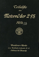 Wanderer Motorrad 2 PS Ersatzteilliste 1914/1915