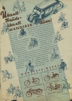 Wanderer Motorfahrrad und Fahrrad Programm 2.1936
