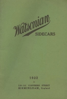 Watsonian Sidecars Prospekt 1922 / 1987 Reprint