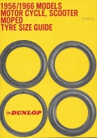 Dunlop Motorrad Reifen Katalog 1966
