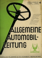 Allgemeine Automobil Zeitung (AAZ) 1935 Heft 4