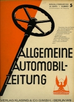 Allgemeine Automobil Zeitung (AAZ) 1935 Heft 5