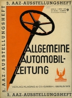 Allgemeine Automobil Zeitung (AAZ) 1935 Heft 9