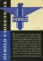 Adler Herold Fahrrad Prospekt 3.1931