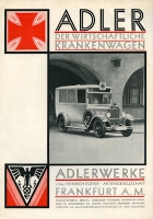 Adler Krankenwagen Prospekt 5.1931