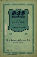 AJS 2.48 h.p. models Ersatzteilliste 1928