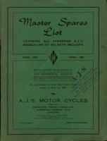 AJS Ersatzteilliste für Modelle 1941-1953