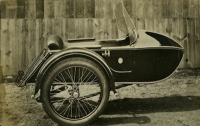 A.L. Co. Seitenwagen Ansichtskarte 1930er Jahre