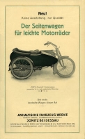 Anfa Seitenwagen Prospekt 9.1921