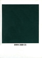 BMW 2800 CS Prospekt 12.1969 e