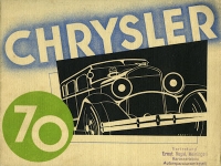 Chrysler 70 Prospekt 1920er Jahre