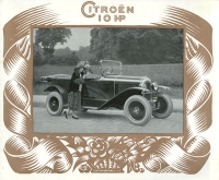 Citroen 10 PS Prospekt ca. 1925 f