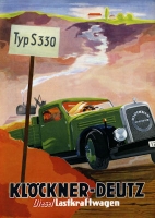 Klöckner-Deutz S 330 Diesel Lastkraftwagen Prospekt 1940