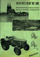 Deutz D 40 / D 40S Schlepper Bedienungsanleitung 1960