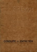 Fiat 509 Bedienungsanleitung 9.1929 f