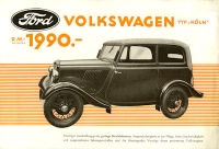 Ford Köln Prospekt 1934