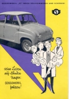 Glas Goggomobil 250 / 300 Prospekt ca. 1957