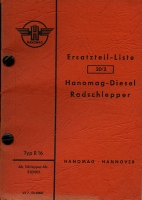 Hanomag R 16 Ersatzteilliste 7.1954