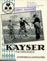 Kayser Fahrrad Prospekt 1.1928