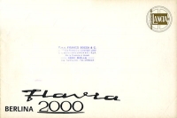 Lancia Flavia Berlina 2000 Prospekt ca. 1970